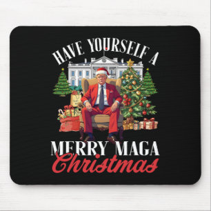 Tapis De Souris Ayez un méga Noël joyeux Santa drôle T