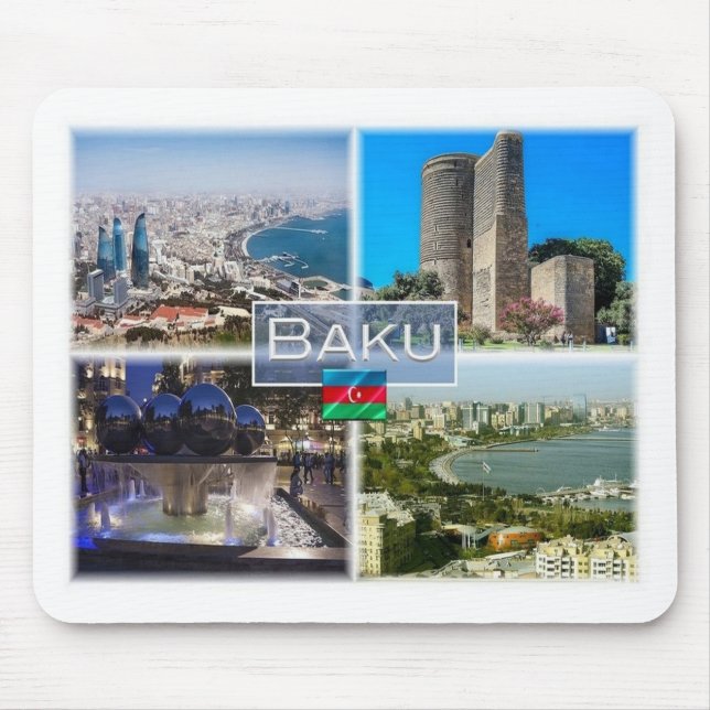 Tapis De Souris AZ Azerbaijan - Bakou - Maiden Tower (Devant)