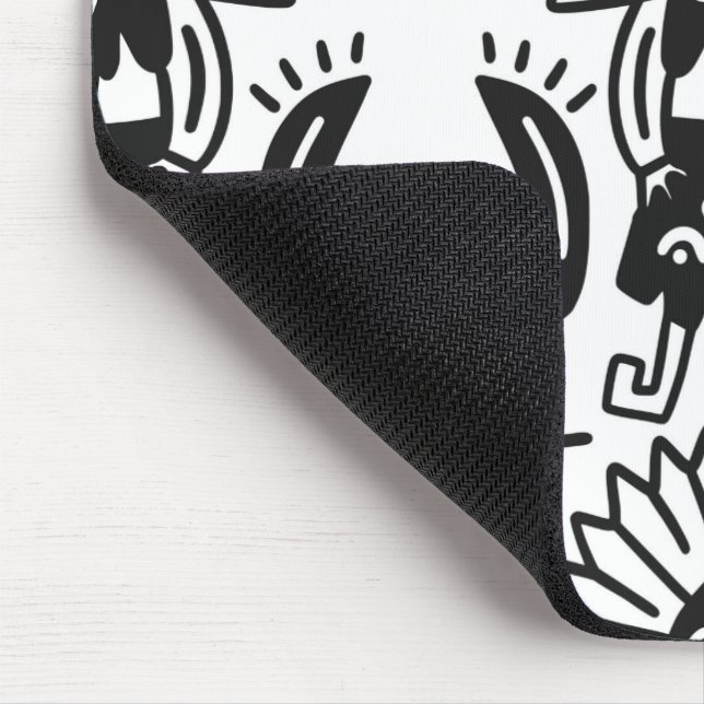 Tapis De Souris Aztec Art - Motif Lizard (Coin)