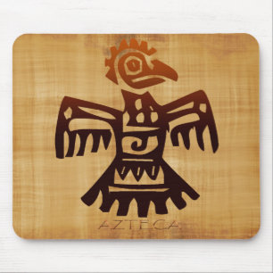 Tapis De Souris AZTEC Bird Spirit Amaranth Art mexicain Mousepad
