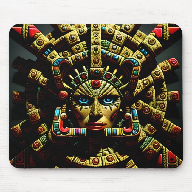 Tapis De Souris Aztec Design Motif Four (Devant)