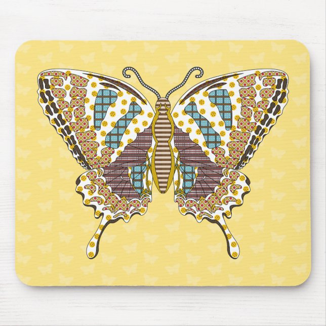 Tapis De Souris Aztec Swallowtail Mousepad (Devant)