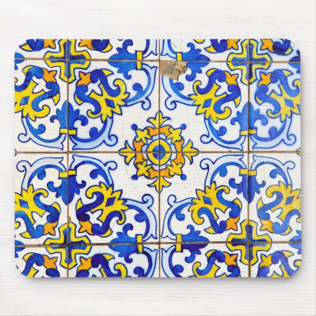 Tapis De Souris Azulejos Carreaux céramiques portugais (Devant)
