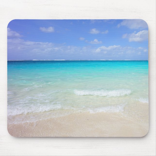 Tapis De Souris Azure Blue Caribbean Tropical Beach (Devant)