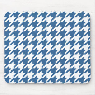 Tapis De Souris Azure Elegant Houndstooth