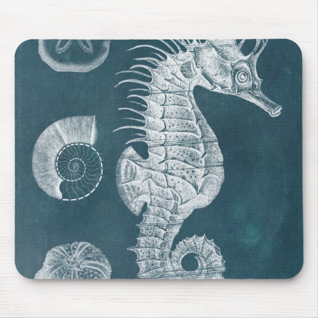 Tapis De Souris Azure Seahorse Study I (Devant)