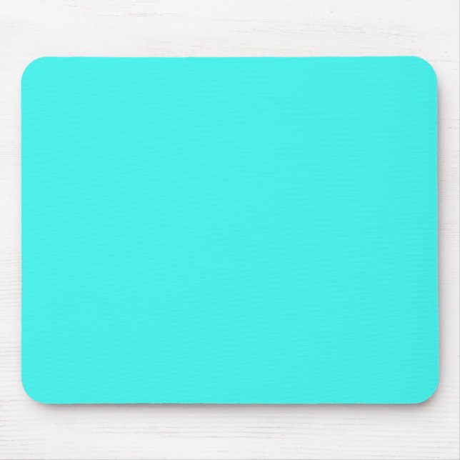 Tapis De Souris B14 Couleur Turquoise bleu aquatique envoûtante (Devant)