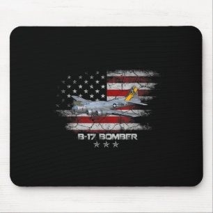 Tapis De Souris B-17 Forteresse Volante World War 2 Bomber Warplan