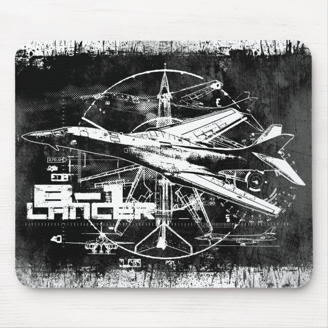 Tapis De Souris B-1 Lancer Mousepad (Devant)