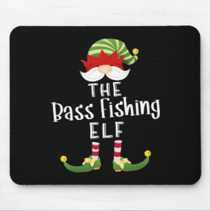 Tapis De Souris B Groupe de lutins de pêche Noël drôle de soirée p