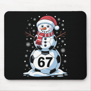 Tapis De Souris B Noël 67 Mème Football Bonhomme de Neige Arbre Dr