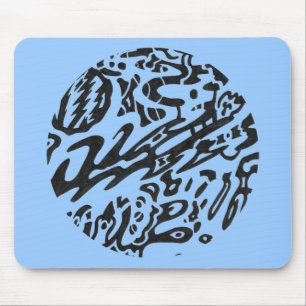 Tapis De Souris B&W "Midnight" Abstrait