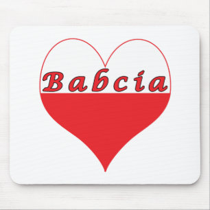 Tapis De Souris Babcia Coeur polonais