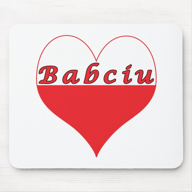 Tapis De Souris Babciu Coeur polonais (Devant)