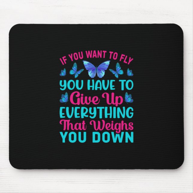 Tapis De Souris Babfly | If You Want To Fly (Devant)