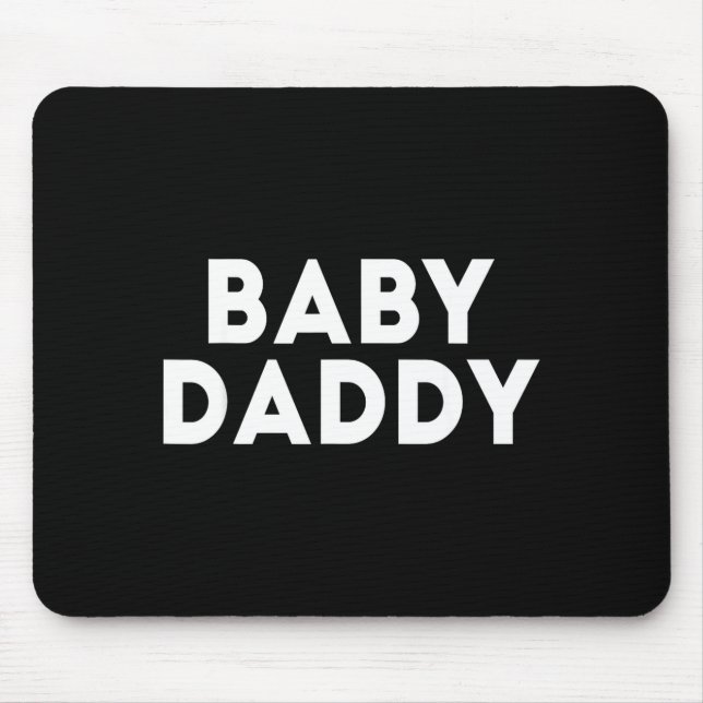 Tapis De Souris Baby Daddy Funny New &amp; Expecting Dads Father's (Devant)