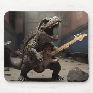 Tapis De Souris Baby Dino avec guitare