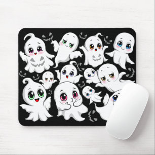 Tapis De Souris Baby Ghosts Éffrayant mignon Halloween humeur