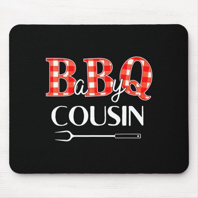 Tapis De Souris Baby Shower Cousin Bbq Party Cute Matching Family  (Devant)