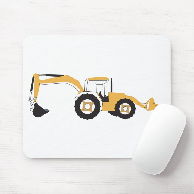 Tapis De Souris Backhoe Construction Truck (Avec souris)