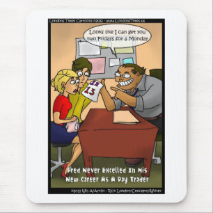 Tapis De Souris Bad Day Trader Drôle Cadeaux Tee - shirt Cartes de