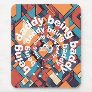 Tapis De Souris Baddy Daddy Chopper, design rebelle géométrique