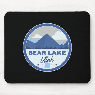Tapis De Souris Badge de randonnée souvenir du lac Bear Utah monta