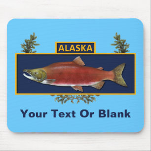 Tapis De Souris Badge du pêcheur de combat de l'Alaska