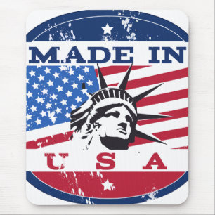 Tapis De Souris Badge Fabriqué aux États-Unis