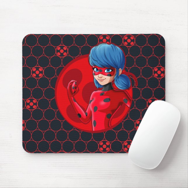 Tapis De Souris Badge rouge Ladybug (Avec souris)