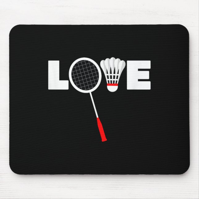 Tapis De Souris Badminton - Amour (Devant)