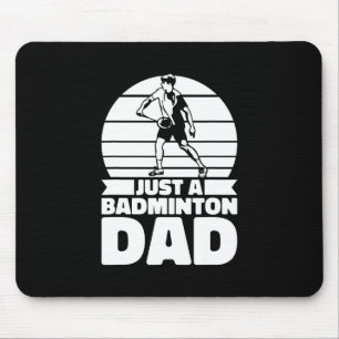 Tapis De Souris Badminton - Bateau Père - Joueur juste un Badminto
