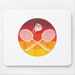 Tapis De Souris Badminton Graphic Badminton Player Navette Sports
