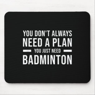 Tapis De Souris Badminton Hommes Femmes Enfants Drôle