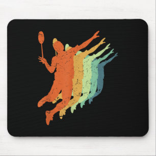 Tapis De Souris Badminton, Hommes Femmes Enfants, Rétro, Vintage, 