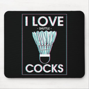 Tapis De Souris Badminton I Love S Badminton Joueur Badminton