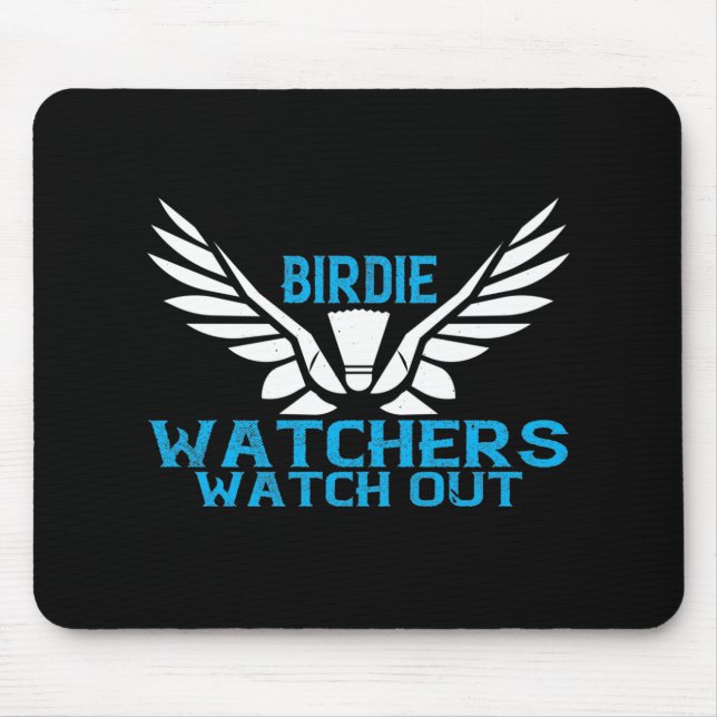 Tapis De Souris Badminton - Les observateurs de volants, attention (Devant)
