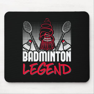 Tapis De Souris Badminton Living Legend Player Sport Shuttle