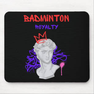 Tapis De Souris Badminton Pourcentage Champion de la Statue grecqu