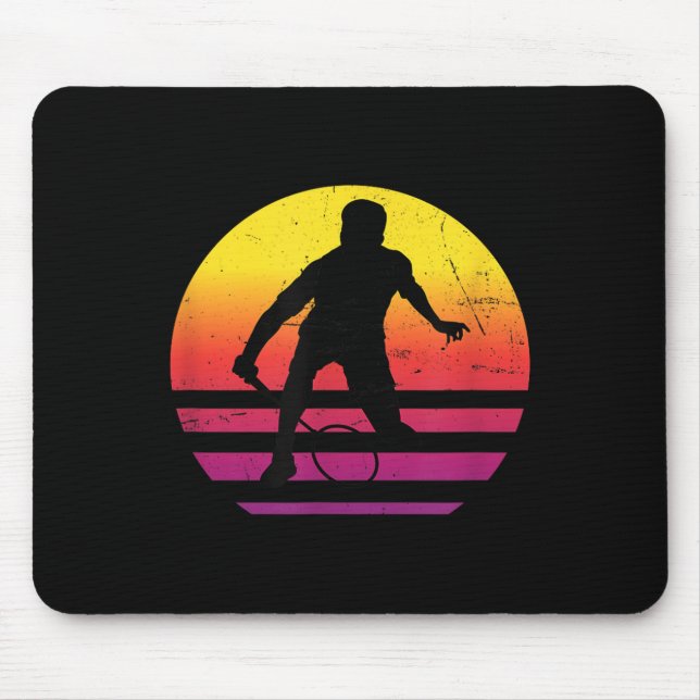 Tapis De Souris Badminton Squash Mens Navette Femmes (Devant)