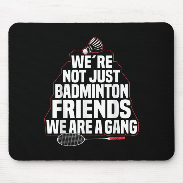 Tapis De Souris Badminton Team Game A Gang Shuttle Player Badminto (Devant)