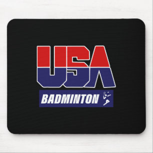 Tapis De Souris Badminton Usa