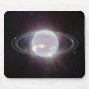 Tapis De Souris Bagues JWST de la planète Neptune