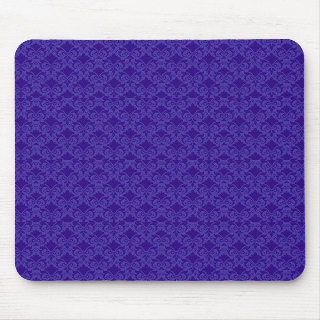 Tapis De Souris Baies bleu clair Damas (Devant)