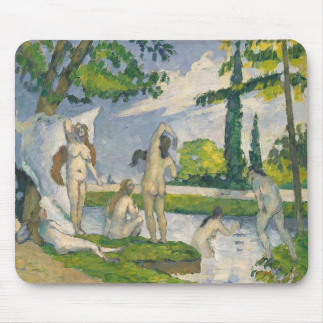 Tapis De Souris Baigneurs de Paul Cezanne | (Devant)