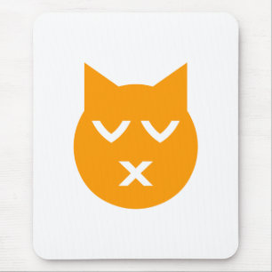 Tapis De Souris Baiser avec les yeux fermés Emoji Chat