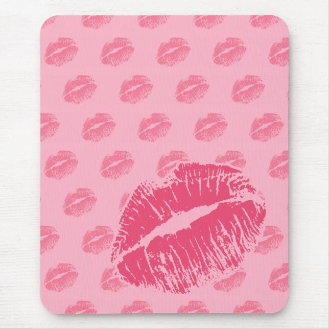 Tapis De Souris Baiser rose (Devant)
