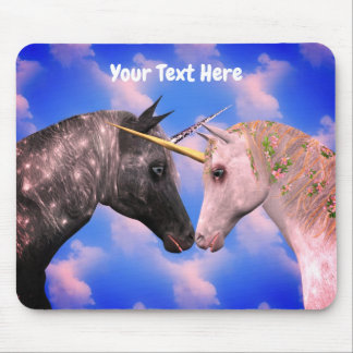 Tapis De Souris Baiser Unicorns Imaginaire Personnalisé