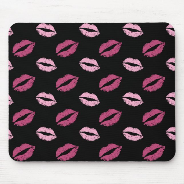Tapis De Souris Baisers Roses (Devant)