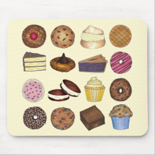 Tapis De Souris Bake Sale Traitements Cupcake Cookie Pie Brownie D